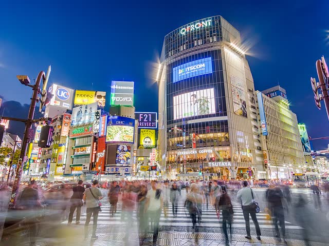 Shibuya Scramble Crossing in Tokyo